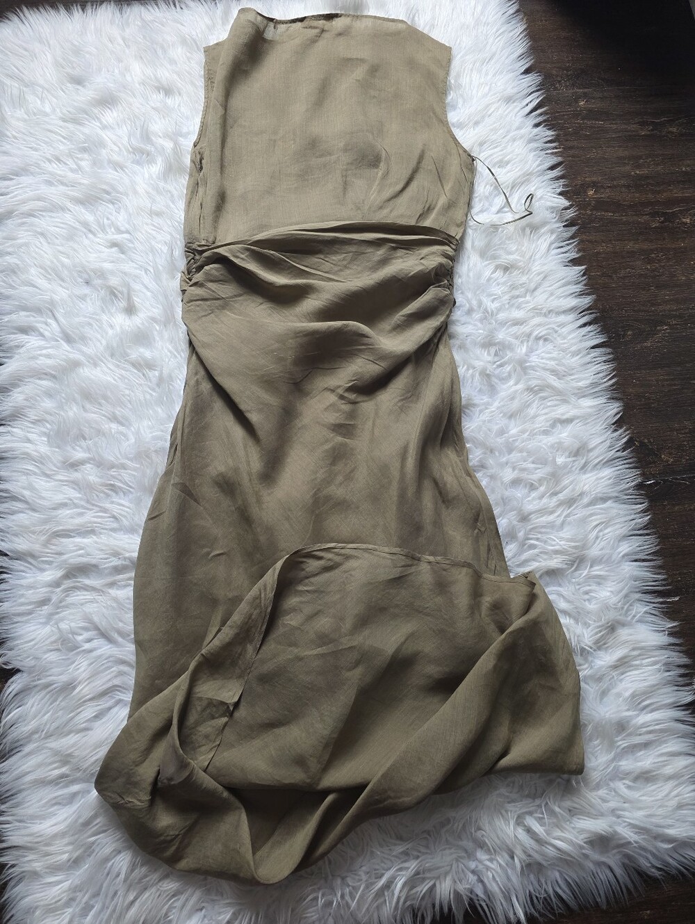 Faithfull the Brand Olive-Green Strapless Maxi Dress - Picture 10 of 15